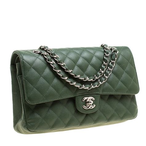 green chanel purse|chanel bags green color.